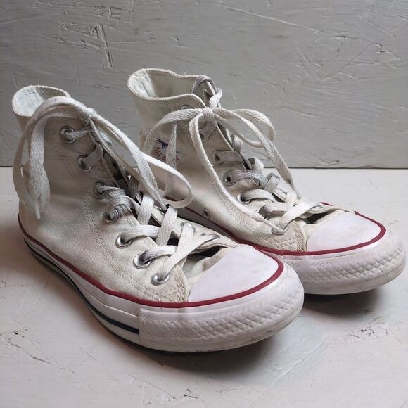 Converse Chuck Taylor Women's 7 All Star High Top White Used - Picture 1 of 7